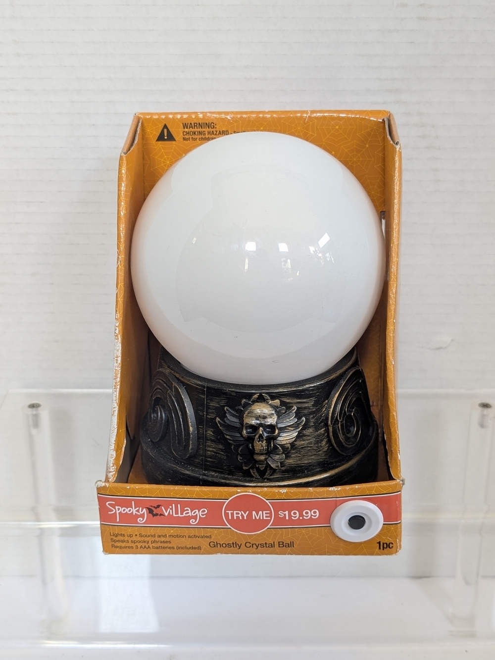Spooky village ghostly crystal ball Halloween decorations Works